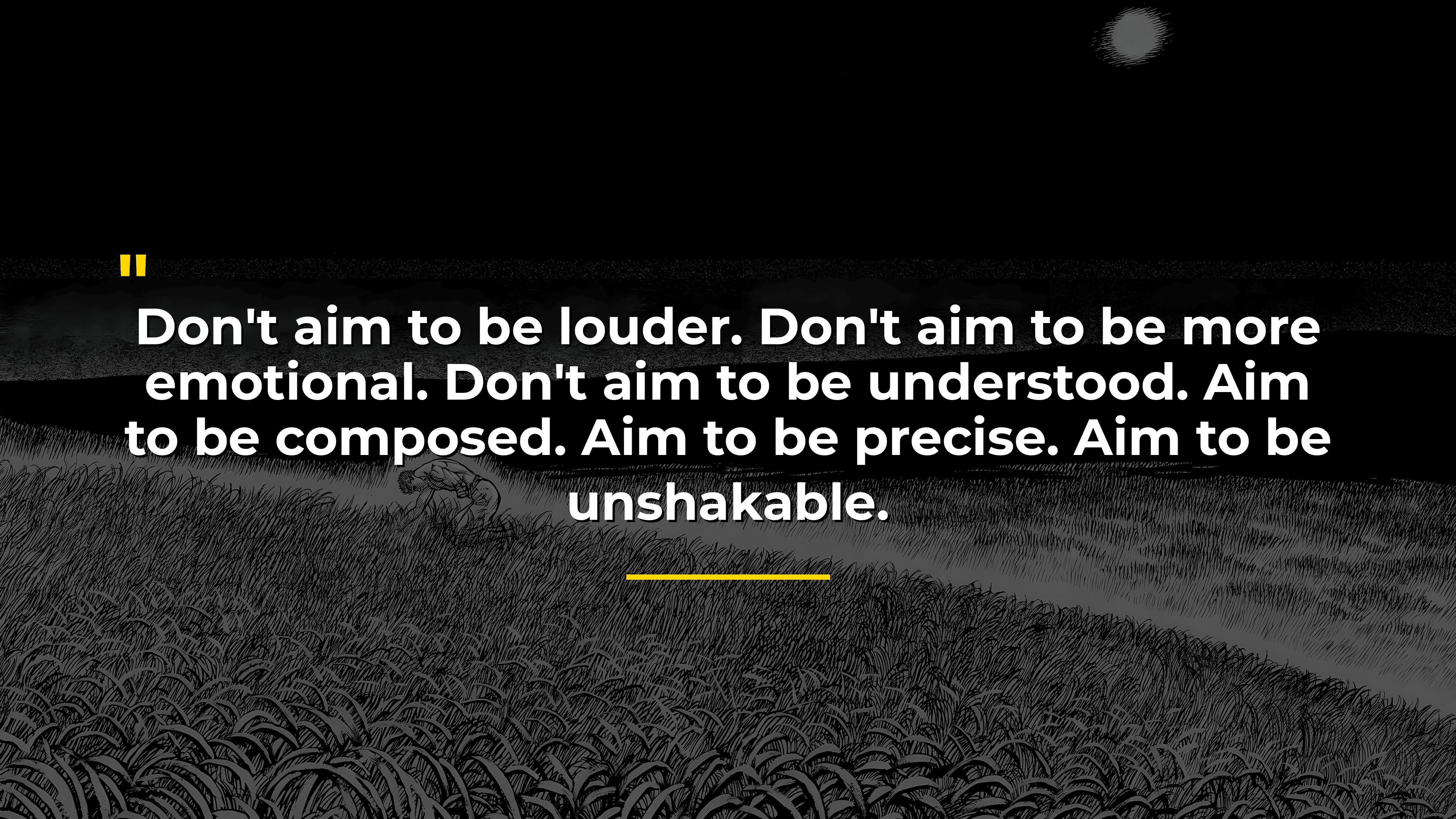 Aim To Be Unshakable