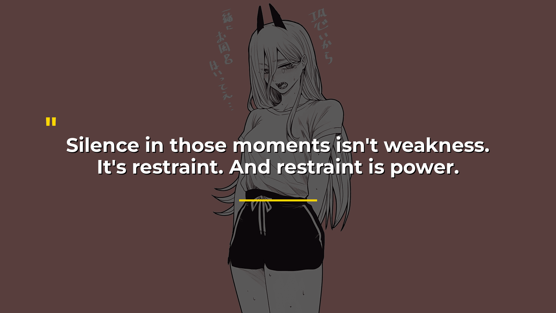 Silence Is Restraint