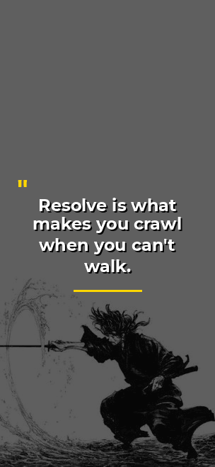 Resolve Makes You Crawl